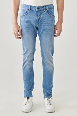 Austin Regular Tapered Fit Normal Bel Esnek Jean Kot Pantolon - Light Alton-L733OWJU (görsel 4)