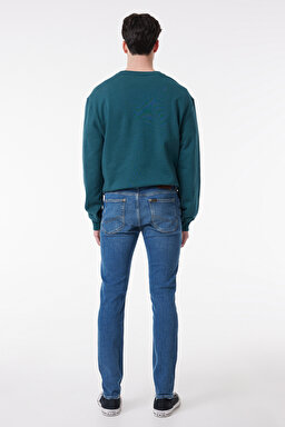 Malone Skinny Fit Dar Kesim Normal Bel Esnek Jean Kot Pantolon - Stone-L73602158 (görsel 5)