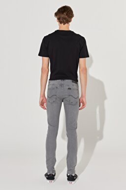 Malone Skinny Fit Dar Kesim Normal Bel Gri Esnek Jean Kot Pantolon - Grey Worn-L736072C60 (görsel 7)