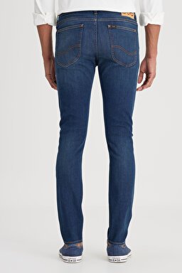 Skinny Fit Çok Dar Kesim Normal Bel Çok Dar Paça Malone Lacivert Jean Kot Pantolon - Rinse-L736147401 (görsel 6)