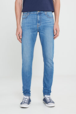 Skinny Fit Çok Dar Kesim Normal Bel Çok Dar Paça Malone Mavi Jean Kot Pantolon - Amethyst-L736204037G49 (görsel 3)