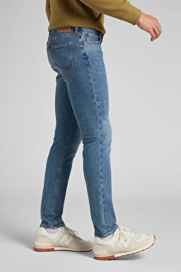 Malone Skinny Slim Fit Dar Kesim Normal Bel Esnek Jean Kot Pantolon - Smokey Indigo-L736BKDG (görsel 3)