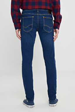 Malone Skinny Fit Dar Kesim Normal Bel Esnek Jean Kot Pantolon - Washed Dark-L736EMXA (görsel 4)