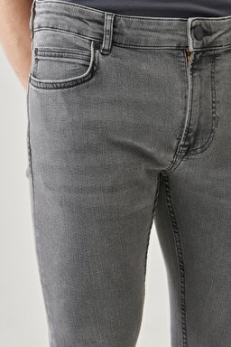 Malone Skinny Fit Dar Kalıp Düşük Bel Esnek Jean Kot Pantolon - Washed Westport-L736PJSN (görsel 2)