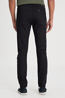 Malone Skinny Fit Normal Bel Denim Esnek Jean Kot Pantolon - Black-L736YG47 (görsel 5)