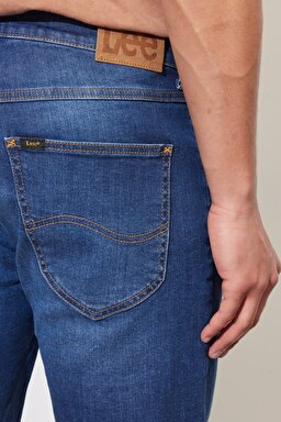 Regular Fit Normal Kesim Normal Bel Esnek Jean Kot Şort - Vcr Dark Worn-L73MHVB72 (görsel 4)