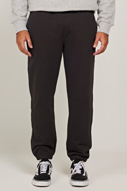 Regular Fit Rahat Kesim %100 Pamuk Sweatpant Eşofman Altı - Washed Black-L74JPTON