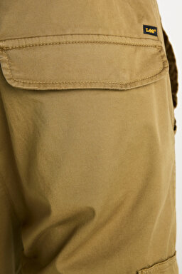 Regular Fit Normal Kesim Ribanalı Paça Kargo Cepli Haki Jogger Pantolon - Khaki-L76E00001801 (görsel 7)