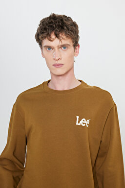 Regular Fit Normal Kesim %100 Pamuk Bisiklet Yaka Tarçın Sweatshirt - Tumbleweed-L81MRF84 (görsel 4)