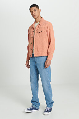 Regular Fit Rider Jean Ceket - Rust-L89ZSM54 (görsel 4)