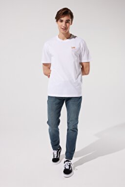 Regular Fit Normal Kesim %100 Pamuk Bisiklet Yaka Beyaz Tişört - Bright White-LL03FQLJ