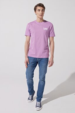 Regular Fit Normal Kesim %100 Pamuk Bisiklet Yaka Pembe Tişört - Pansy-LL04FQ63 (görsel 3)