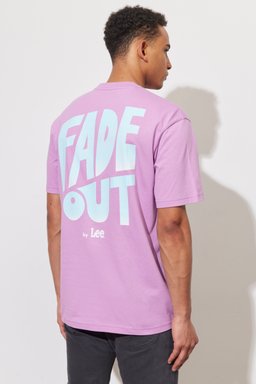 Loose Fit Rahat Kesim %100 Pamuk Bisiklet Yaka Pembe Tişört - Pansy-LL08FE63 (görsel 3)