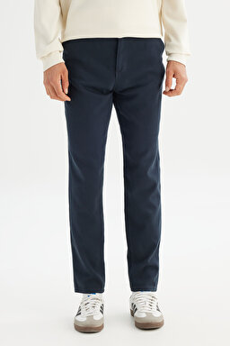 Regular Fit Normal Kesim Normal Bel Pamuklu Esnek Antrasit Chino Pantolon - Anthracita-LM0400001003 (görsel 2)
