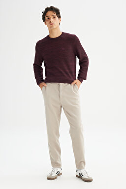 Pamuklu Regular Fit Normal Kesim Cepli Chino Pantolon - Beige-LM0400001614 (görsel 3)