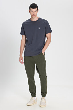 Regular Fit Normal Kesim Normal Bel Haki Esnek Jogger Pantolon - Khaki-LM04007801 (görsel 2)