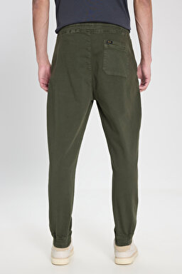 Regular Fit Normal Kesim Normal Bel Haki Esnek Jogger Pantolon - Khaki-LM04007801 (görsel 5)