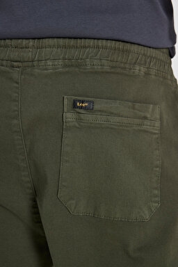 Regular Fit Normal Kesim Normal Bel Haki Esnek Jogger Pantolon - Khaki-LM04007801 (görsel 6)