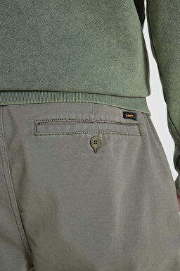 Slim Fit Dar Kesim Normal Bel Haki Esnek Jogger Pantolon - Khaki-LM043002801 (görsel 6)