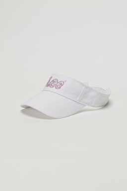 %100 Pamuk Beyaz Şapka - White-LP6204100 (görsel 2)