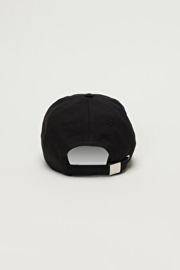 %100 Pamuk Siyah Şapka - Black-LP6704001 (görsel 3)