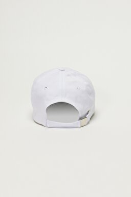 %100 Pamuk Beyaz Şapka - Bright White-LP6804LJ (görsel 3)