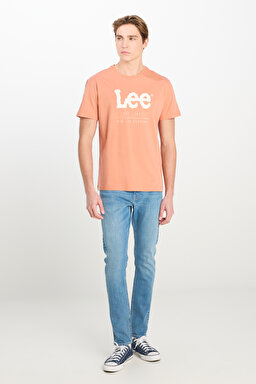 Regular Fit Normal Kesim %100 Pamuk Bisiklet Yaka Tişört - Rust-LV11FQUK (görsel 3)