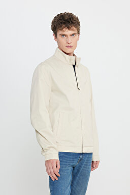 Regular Fit Normal Kesim %100 Pamuk Bej Ceket - Oatmeal-LV57205297B48 (görsel 2)
