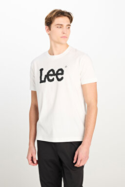 %100 Pamuk Regular Fit Normal Kesim Bisiklet Yaka Beyaz Tişört - White-ML65QAI12 (görsel 2)