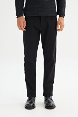 Pamuklu Straight Fit Cepli Esnek Kot Denim Jean Pantolon - Black-ML706HFAE (görsel 2)