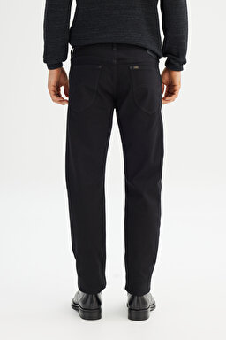 Pamuklu Straight Fit Cepli Esnek Kot Denim Jean Pantolon - Black-ML706HFAE (görsel 5)