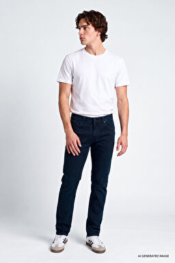Daren Straight Fit Düz Kesim Normal Bel Pamuklu Esnek Jean Denim Pantolon - Night Shade-ML70700026CP