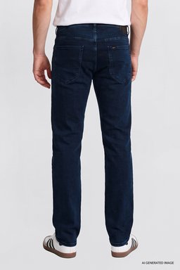 Daren Straight Fit Düz Kesim Normal Bel Pamuklu Esnek Jean Denim Pantolon - Night Shade-ML70700026CP (görsel 5)