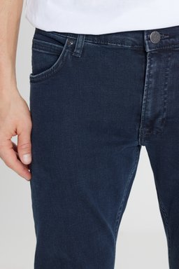 Daren Straight Fit Düz Kesim Normal Bel Pamuklu Esnek Siyah Jean Denim Pantolon - Night Shade-ML707030CP (görsel 4)