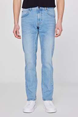 Straight Fit Normal Bel Denim Esnek Jean Kot Pantolon - Lt Used Marvin-ML707KNMB (görsel 3)