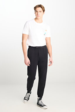 Regular Fit Normal Kesim Ribanalı Paça Antrasit Jogger Pantolon - Anthracite-MLM04009003 (görsel 2)