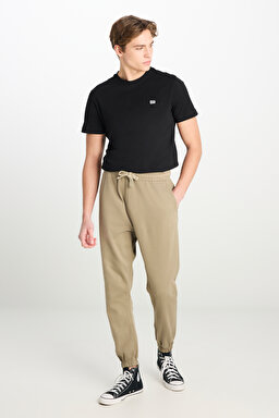Regular Fit Normal Kesim Ribanalı Paça Açık Yeşil Jogger Pantolon - Light Green-MLM04009299 (görsel 3)