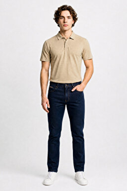 Pamuklu Straight Fit Cepli Esnek Jean Kot Denim Pantolon - Black-MW12175001
