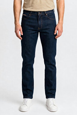 Pamuklu Straight Fit Cepli Esnek Jean Kot Denim Pantolon - Black-MW12175001 (görsel 2)