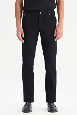 Texas Pamuklu Slim Fit Dar Kesim Cepli Esnek Jean Kot Denim Pantolon - Black-MW12S016100 (görsel 2)