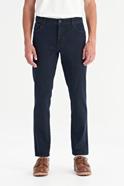 Texas Pamuklu Slim Fit Dar Kesim Cepli Jean Kot Denim Pantolon - Galaxy-MW12SMI375 (görsel 2)