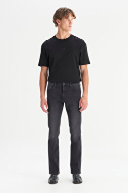 Pamuklu Straight Fit Greensboro Denim Jean Kot Pantolon - Stone-MW15Q01358 (görsel 3)