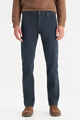 Greensboro Straight Fit Düz Kesim Düşük Bel Pamuklu Esnek Mavi Jean Denim Pantolon - IronBlue-MW15QLT35X (görsel 2)