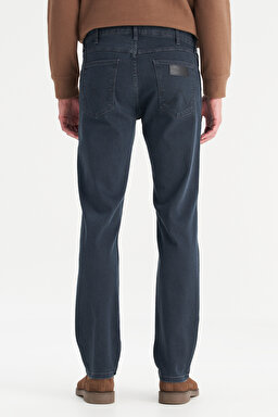 Greensboro Straight Fit Düz Kesim Düşük Bel Pamuklu Esnek Mavi Jean Denim Pantolon - IronBlue-MW15QLT35X (görsel 5)