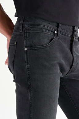 Pamuklu Slim Tapered Fit Cepli Esnek Jean Kot Denim Pantolon - Stone-MW18S02958 (görsel 4)