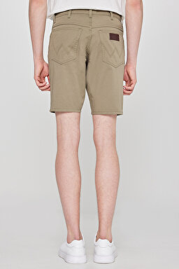 Pamuklu Slim Fit Dar Kesim 5 Cepli Esnek Şort - Khaki-MW211205801 (görsel 4)