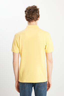 %100 Pamuk Regular Fit Normal Kesim Sarı Polo Yaka Tişört - Sunlight-MW7D5K4XX2TXCU (görsel 5)