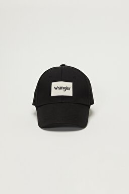 %100 Pamuk Siyah Şapka - Black-W0V1U5100