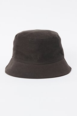 %100 Pamuk Siyah Kep - Black-W0V8U5001 (görsel 2)