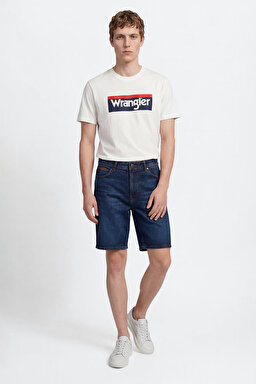 Texas Pamuklu Regular Fit Normal Kesim Cepli Esnek Jean Kot Denim Şort - Dark Indigo-W11C00002317 (görsel 2)